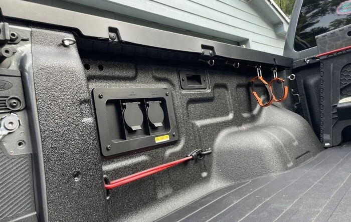 Added some tie downs to bed today.