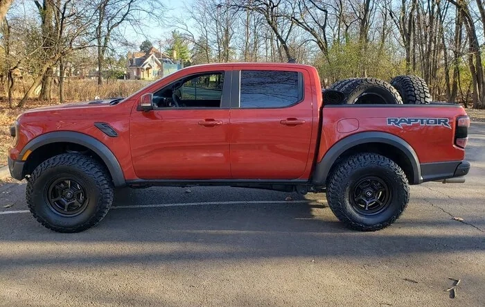 35" Mickey Thompson Baja Boss A/T tires + Black Rhino Shogun Wheels on Ranger Raptor