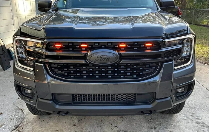 Blackout Ford badges installed