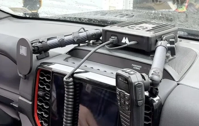 DIY Bullet Point Mounting Solution install using center speaker cover and 1/8" aluminum plate