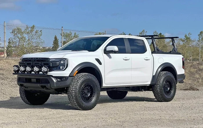 FMI Bumper Bar, Baja Designs Bling and Third Brake Light Conversion on Ranger Raptor