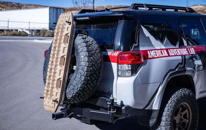 Stop Mounting Your Maxtrax on Your Roof - Maxtrax Spare Tire Mount Kit By American Adventure Lab
