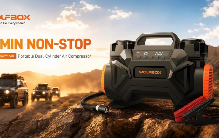 Behold! Here Comes Wolfbox HyperFlow 60D Air Compressor!