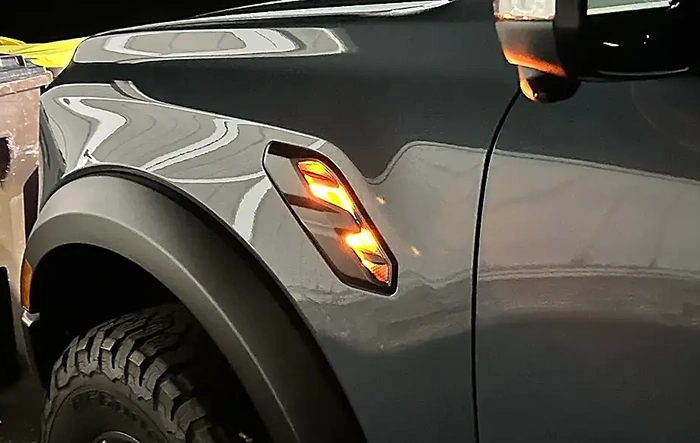 F-150 Side Vent Lights installed on Ranger Raptor