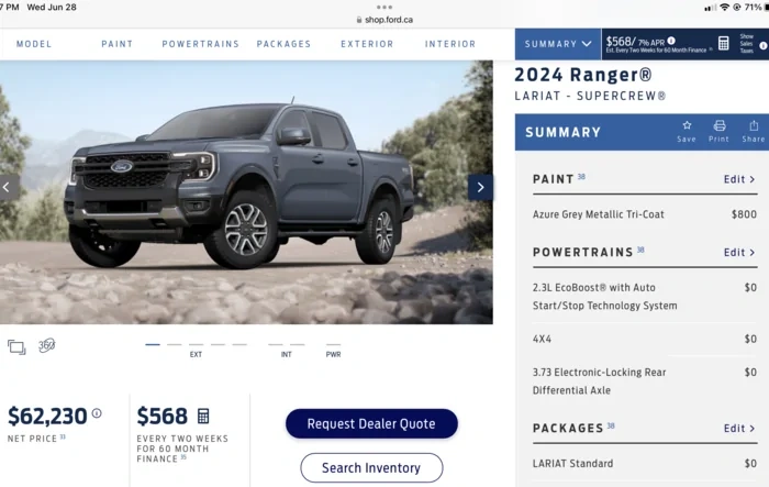 Build & Price up now on Ford.ca