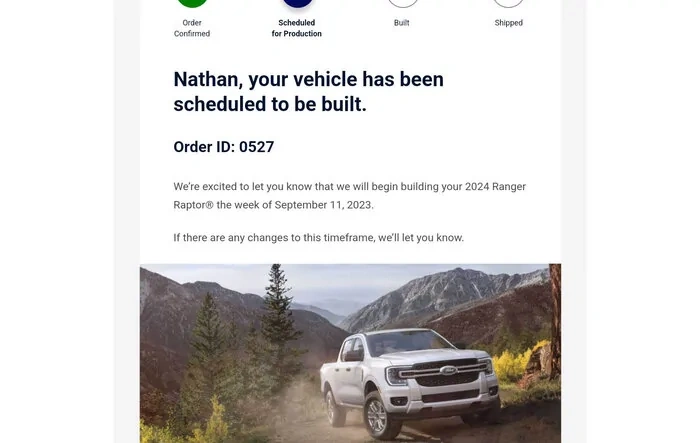 My 2024 Ranger Raptor is Scheduled!!!