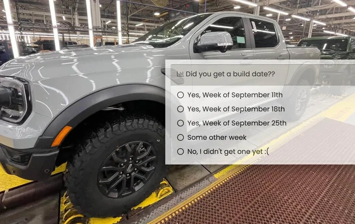 Poll: Did you get a build date for the Ranger Raptor?