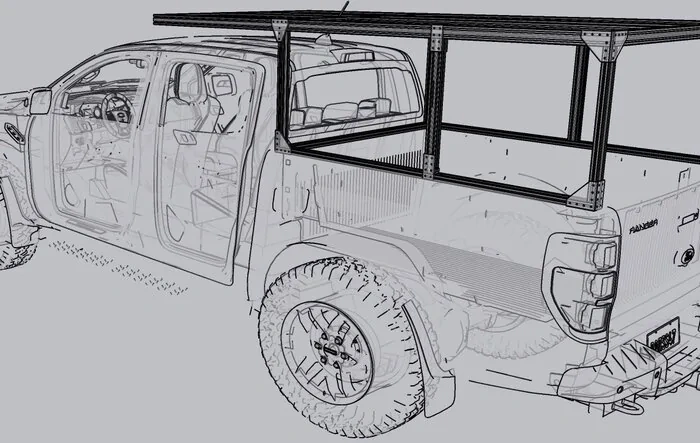 My Custom Monolithic 8' Bed Rack