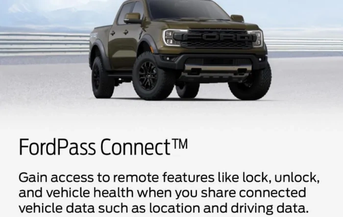 Ford's Mike Levine has posted his Ranger Raptor FordPass Connect screen!
