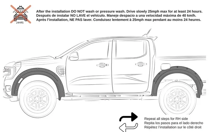 Ford Accessories List & Installation Instructions for 6th Gen 2024+ Rangers