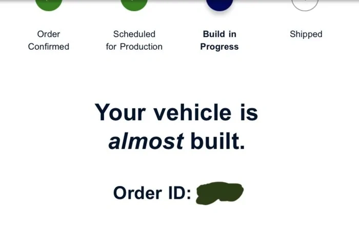 Ford Email Update on my Ranger Raptor Order