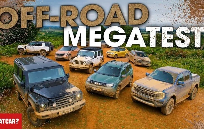 Ranger Raptor vs Jeep Wrangler Rubicon, Defender, Ineos in off-road comparison review (by UK What Car?)