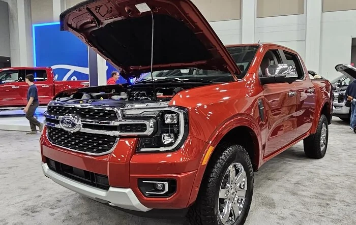 Hot Pepper Red 2024 Ranger Lariat @ Virginia Beach Auto Show